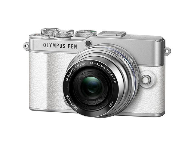 OM System OM-D E-P7 Pancake Zoom Kit ( EZ-M14-42EZ ) weiß/silber